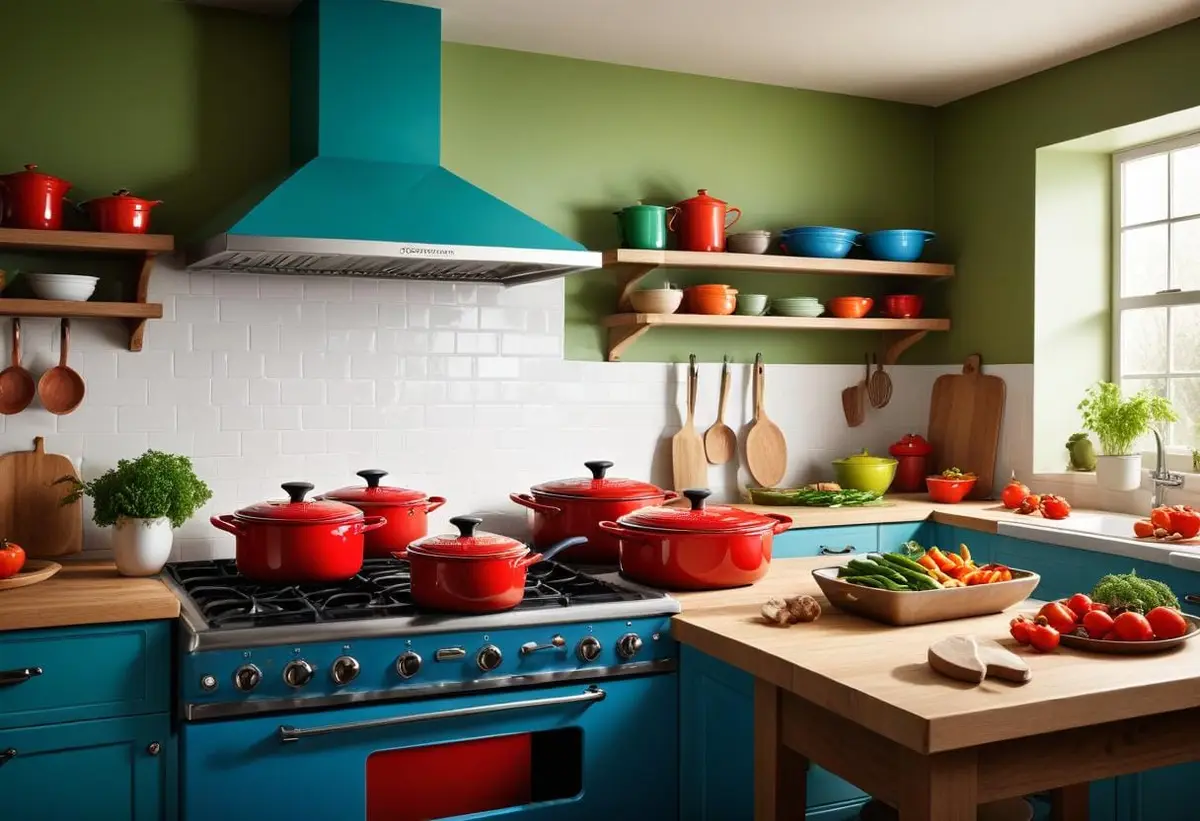 Kreativ matlagning med le creuset illustration
