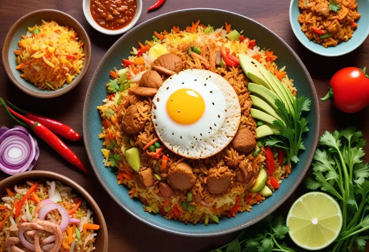 Nasi goreng illustration