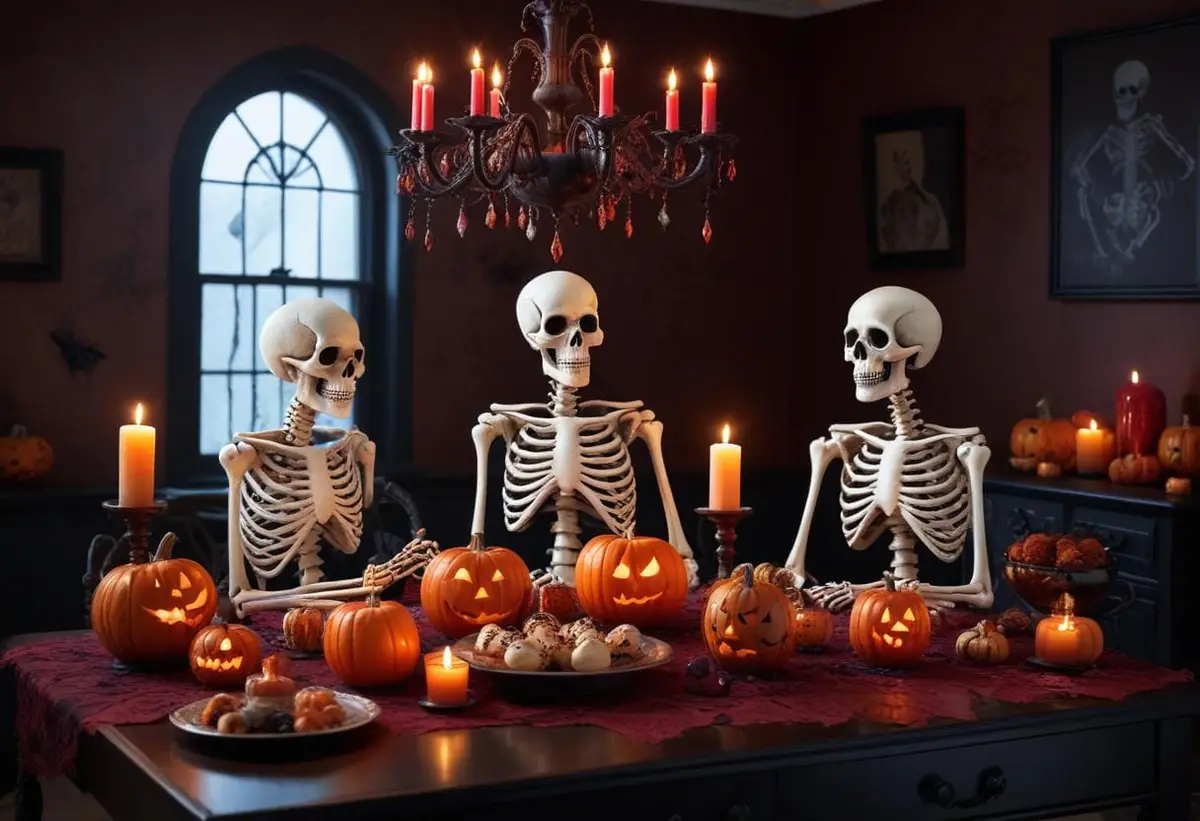 Skelett Halloween illustration